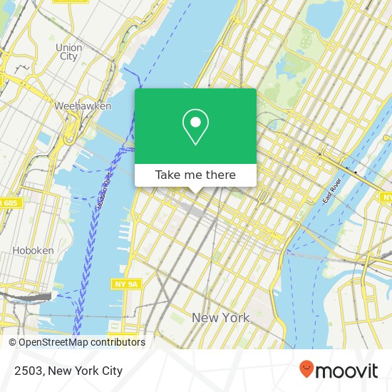 Mapa de 2503, 505 8th Ave #2503, New York, NY 10018, USA