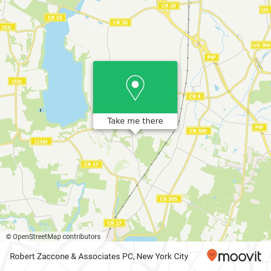 Mapa de Robert Zaccone & Associates PC, 212 White Ave