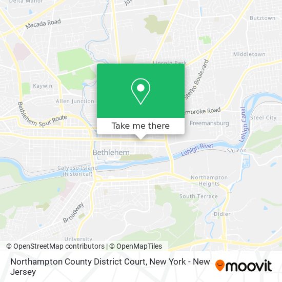 Mapa de Northampton County District Court