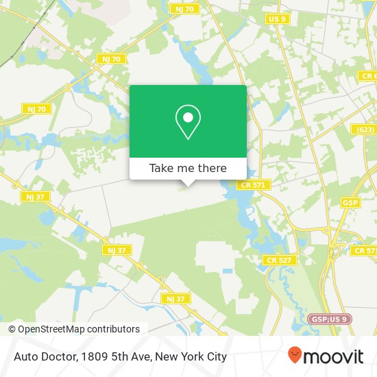 Mapa de Auto Doctor, 1809 5th Ave