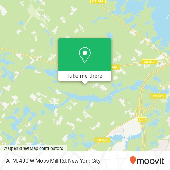 Mapa de ATM, 400 W Moss Mill Rd