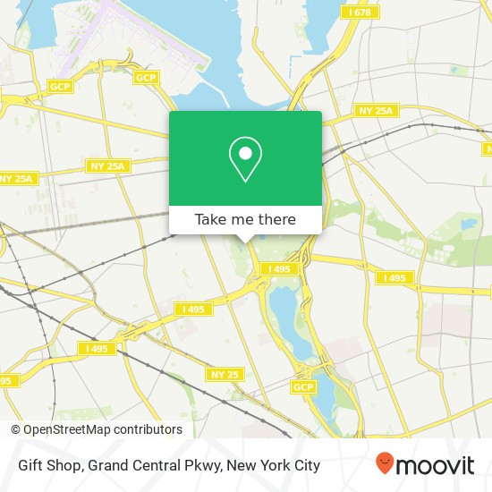 Mapa de Gift Shop, Grand Central Pkwy