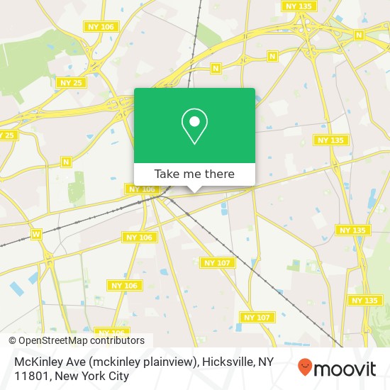 Mapa de McKinley Ave (mckinley plainview), Hicksville, NY 11801