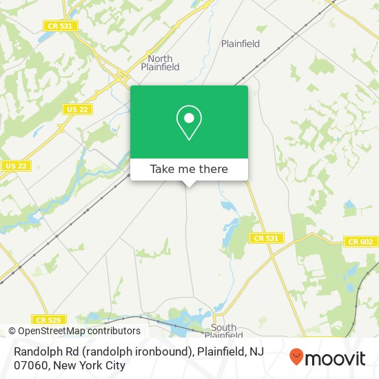 Randolph Rd (randolph ironbound), Plainfield, NJ 07060 map