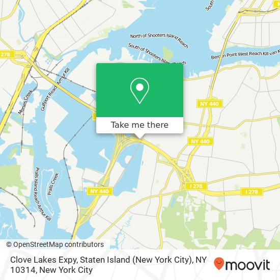 Clove Lakes Expy, Staten Island (New York City), NY 10314 map