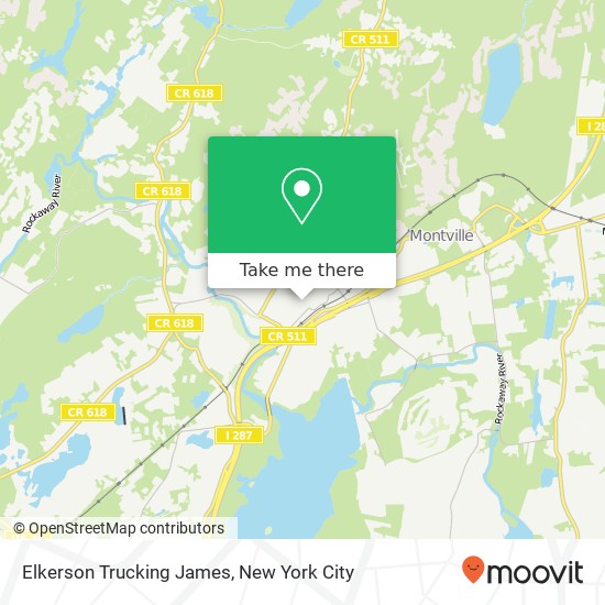 Elkerson Trucking James map