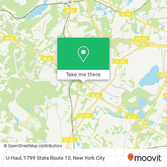 Mapa de U-Haul, 1799 State Route 10