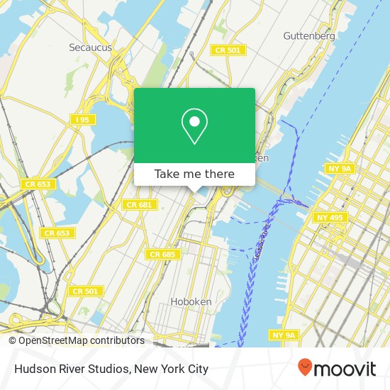 Hudson River Studios map