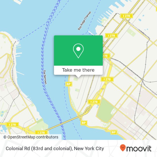 Colonial Rd (83rd and colonial), Brooklyn, NY 11209 map