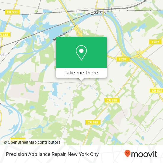 Precision Appliance Repair, 458 Elizabeth Ave map