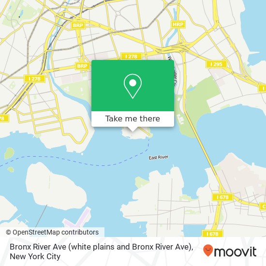 Mapa de Bronx River Ave (white plains and Bronx River Ave), Bronx, NY 10473