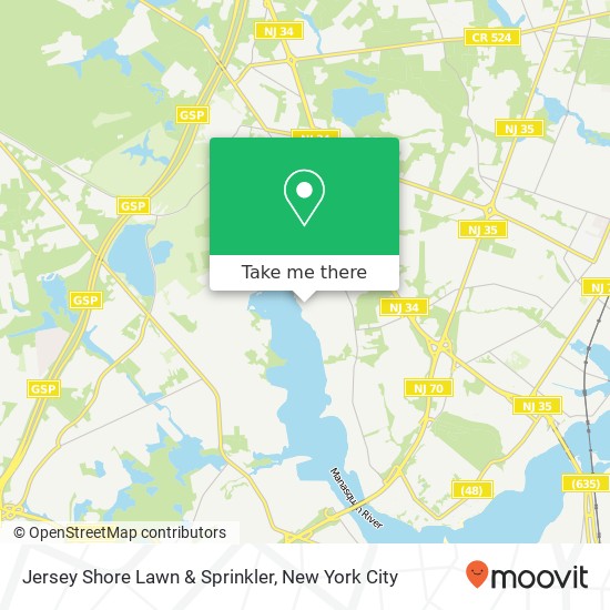 Mapa de Jersey Shore Lawn & Sprinkler, 2403 Riverside Ter