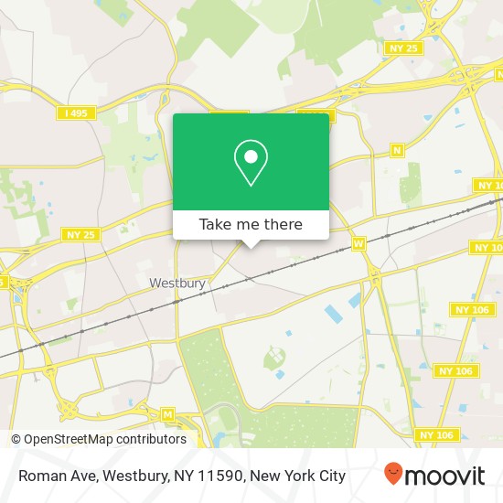 Roman Ave, Westbury, NY 11590 map
