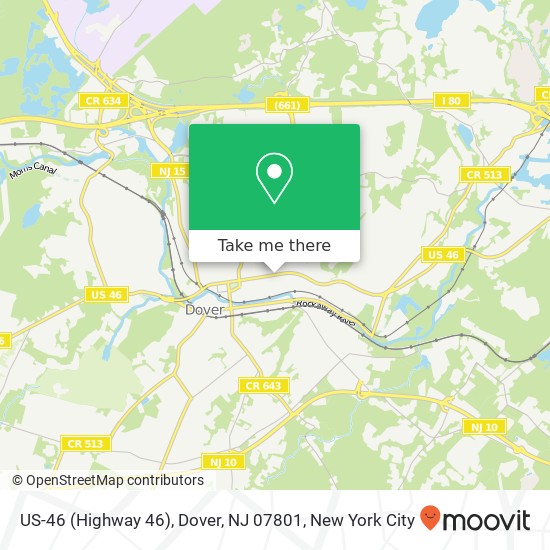 US-46 (Highway 46), Dover, NJ 07801 map