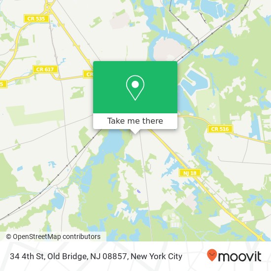 Mapa de 34 4th St, Old Bridge, NJ 08857