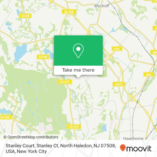 Mapa de Stanley Court, Stanley Ct, North Haledon, NJ 07508, USA