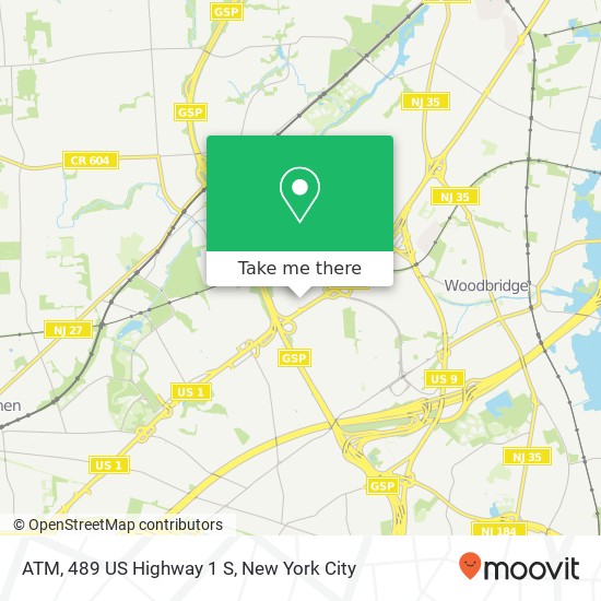 ATM, 489 US Highway 1 S map