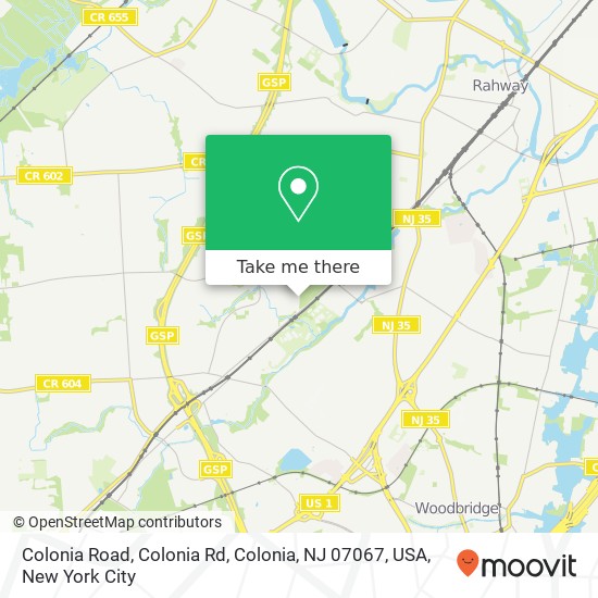 Colonia Road, Colonia Rd, Colonia, NJ 07067, USA map