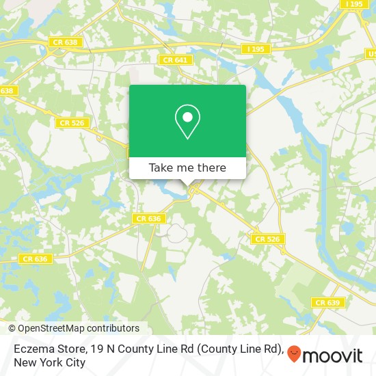 Eczema Store, 19 N County Line Rd map