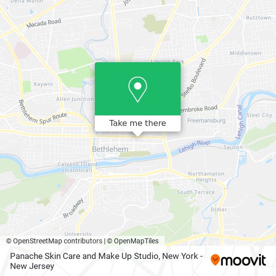 Panache Skin Care and Make Up Studio map