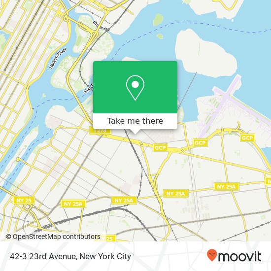 Mapa de 42-3 23rd Avenue, 42-3 23rd Ave, Astoria, NY 11105, USA