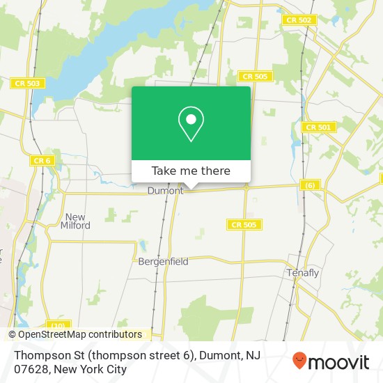 Thompson St (thompson street 6), Dumont, NJ 07628 map