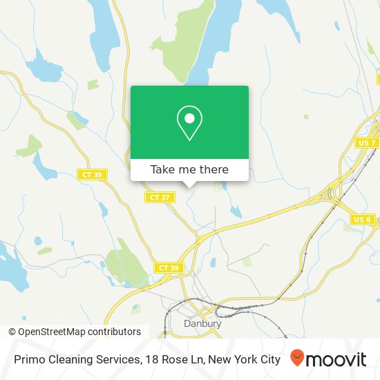 Mapa de Primo Cleaning Services, 18 Rose Ln