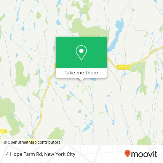 Mapa de 4 Hope Farm Rd, Greenwich, CT 06830