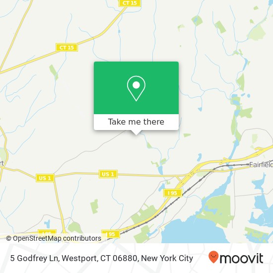 Mapa de 5 Godfrey Ln, Westport, CT 06880