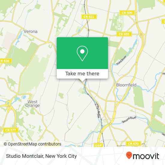 Studio Montclair map