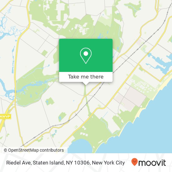 Mapa de Riedel Ave, Staten Island, NY 10306