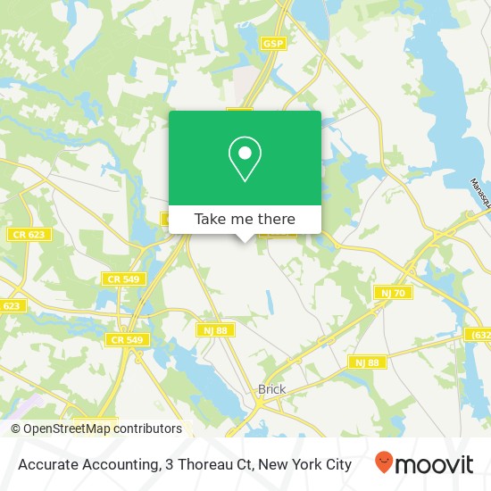 Accurate Accounting, 3 Thoreau Ct map