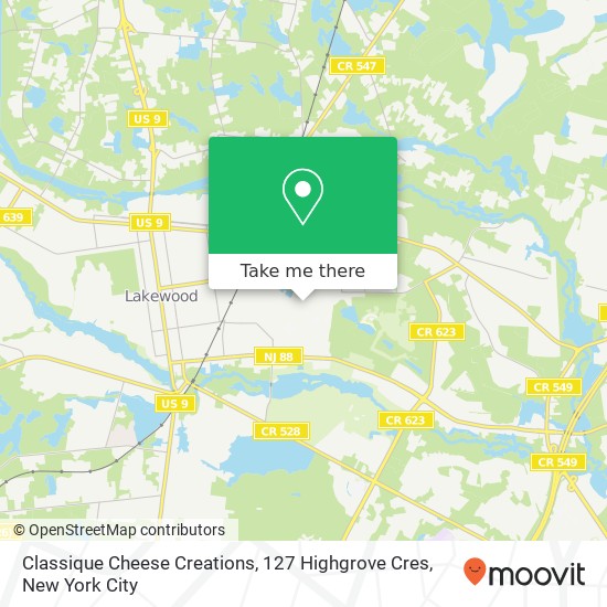 Mapa de Classique Cheese Creations, 127 Highgrove Cres