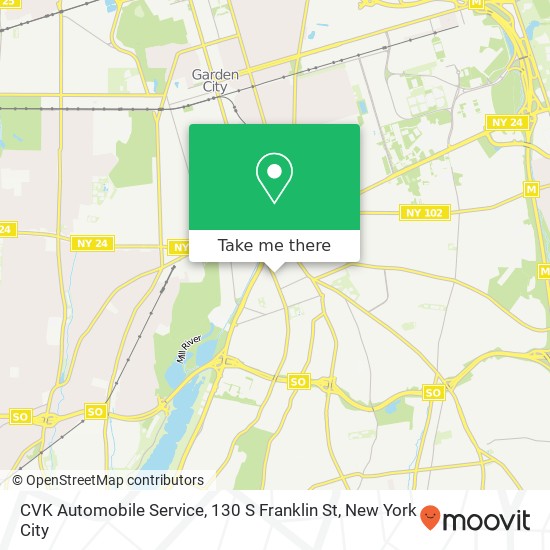 Mapa de CVK Automobile Service, 130 S Franklin St