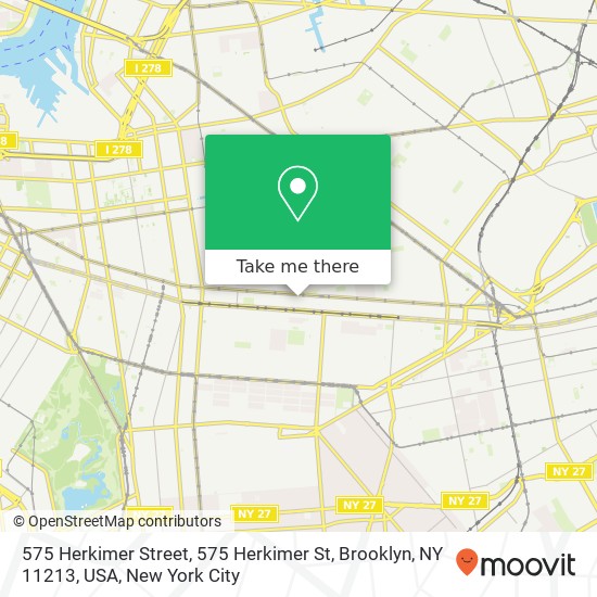 575 Herkimer Street, 575 Herkimer St, Brooklyn, NY 11213, USA map