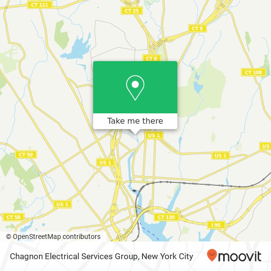 Mapa de Chagnon Electrical Services Group, 7 Island Brook Ave