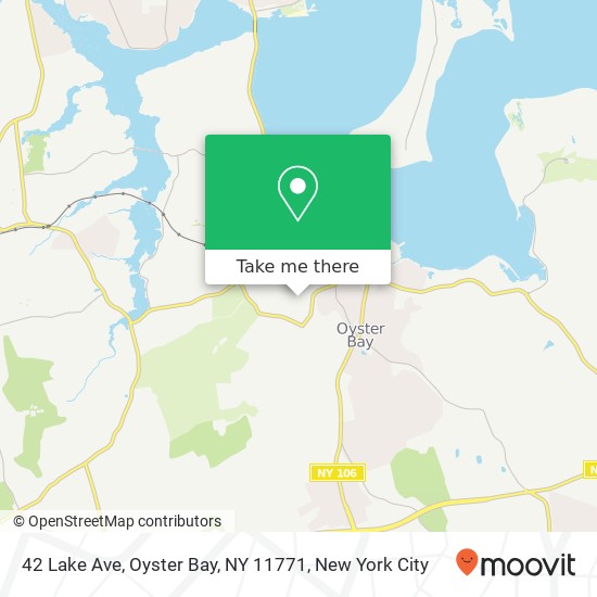 42 Lake Ave, Oyster Bay, NY 11771 map