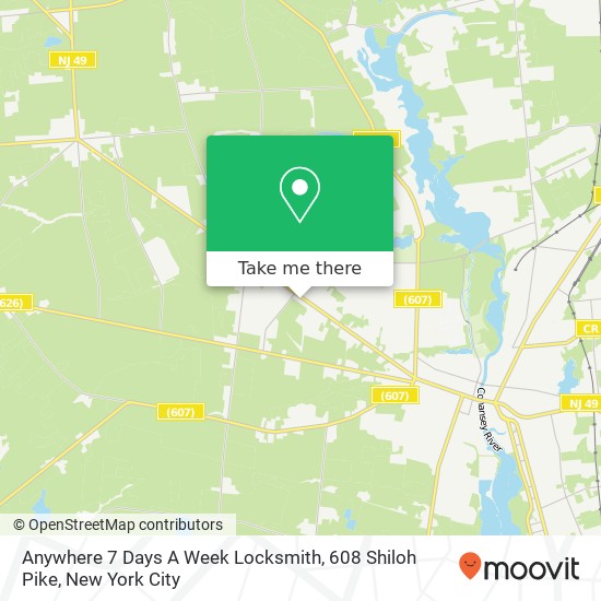 Anywhere 7 Days A Week Locksmith, 608 Shiloh Pike map
