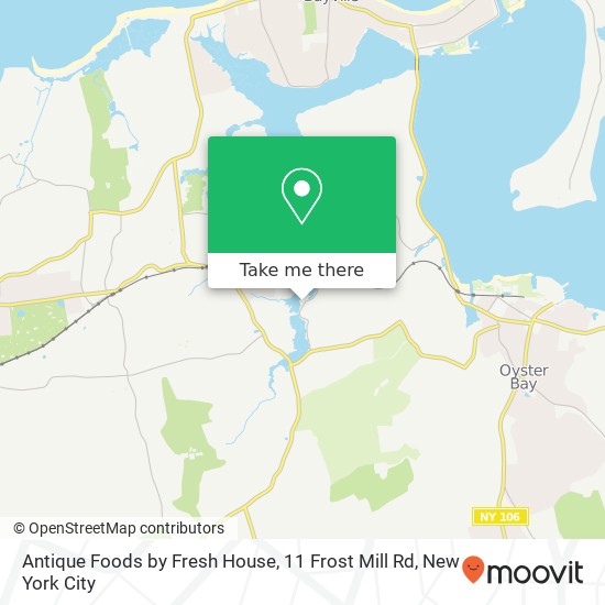 Antique Foods by Fresh House, 11 Frost Mill Rd map