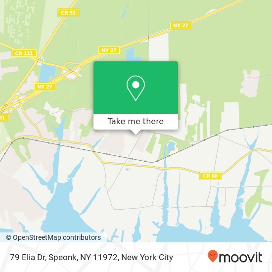 79 Elia Dr, Speonk, NY 11972 map