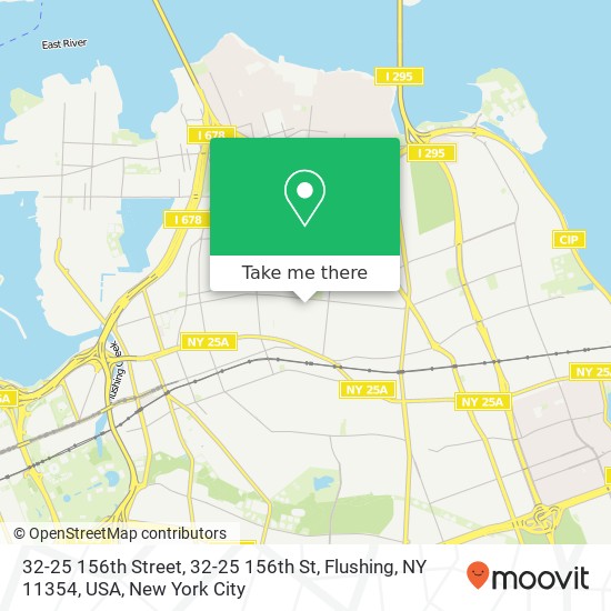 Mapa de 32-25 156th Street, 32-25 156th St, Flushing, NY 11354, USA