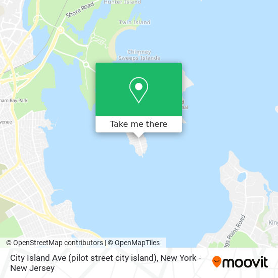 Mapa de City Island Ave (pilot street city island)