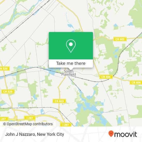 Mapa de John J Nazzaro, 133 S Plainfield Ave