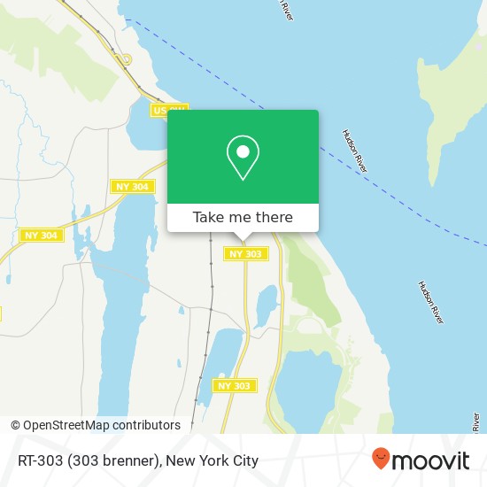 Mapa de RT-303 (303 brenner), Congers, NY 10920