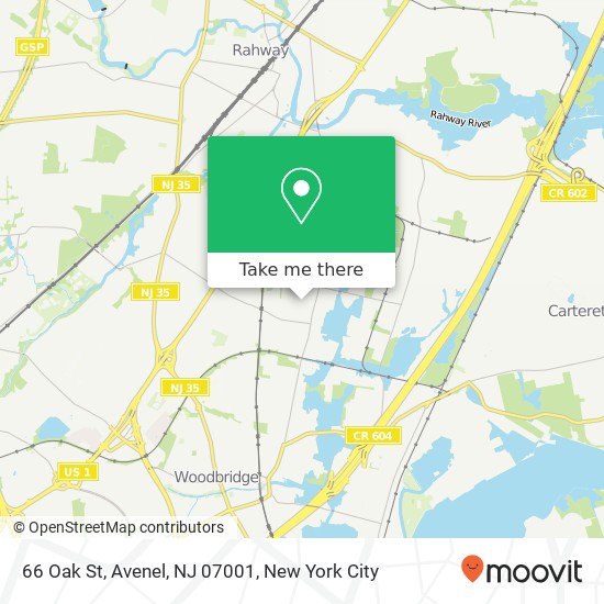 66 Oak St, Avenel, NJ 07001 map