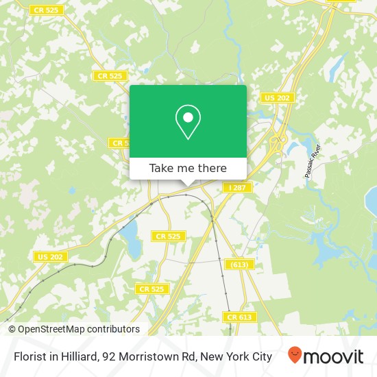 Mapa de Florist in Hilliard, 92 Morristown Rd