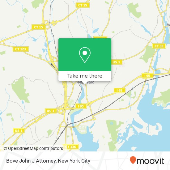 Mapa de Bove John J Attorney, 96 East Ave