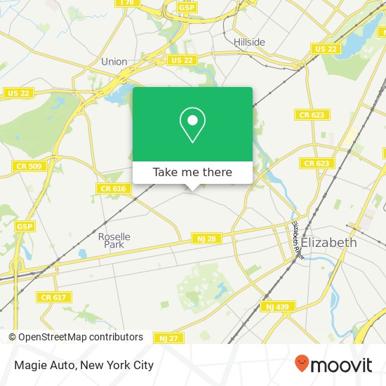 Mapa de Magie Auto, 981 Magie Ave