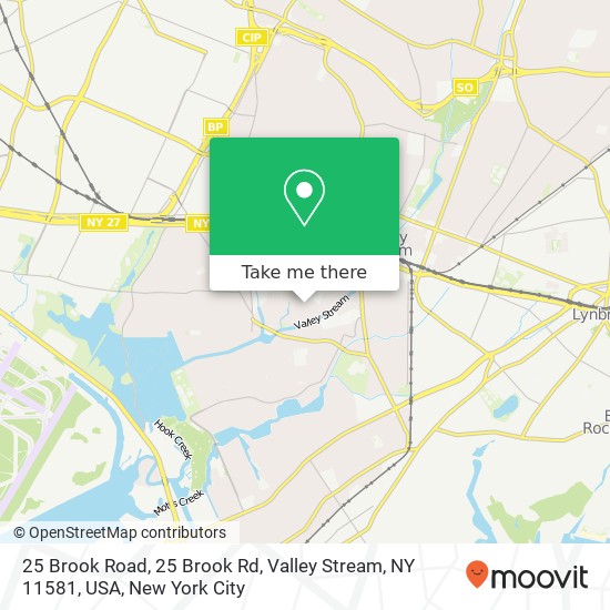 25 Brook Road, 25 Brook Rd, Valley Stream, NY 11581, USA map