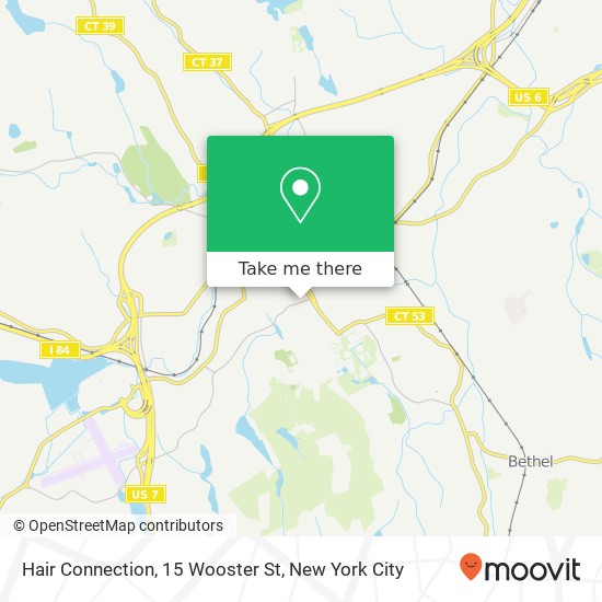 Hair Connection, 15 Wooster St map